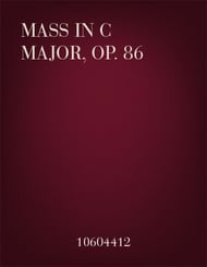 Mass in C Major, Op. 86 Orchestra Scores/Parts sheet music cover